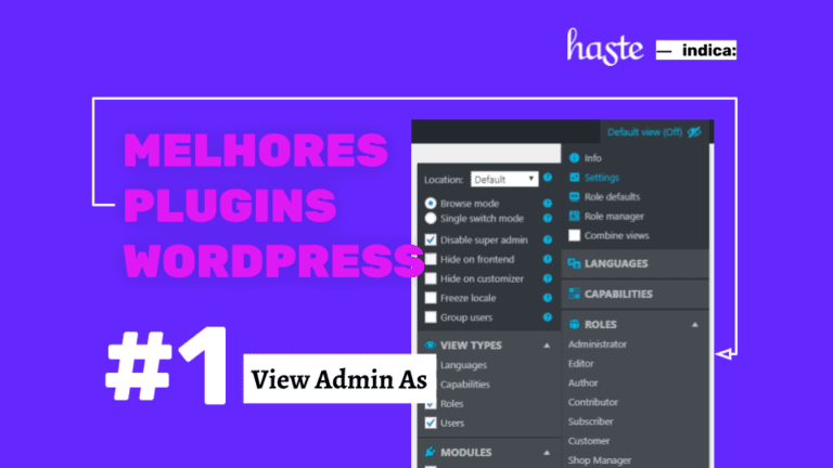 Melhores plugins WordPress 1# - View Admin As