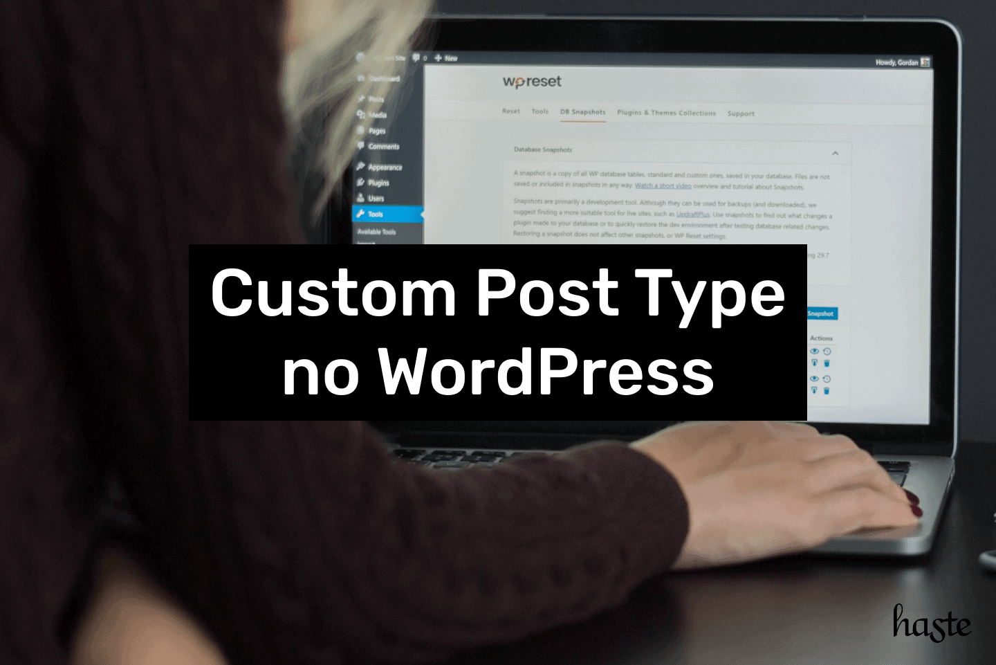 Custom post type no WordPress. Imagem ilustrativa.